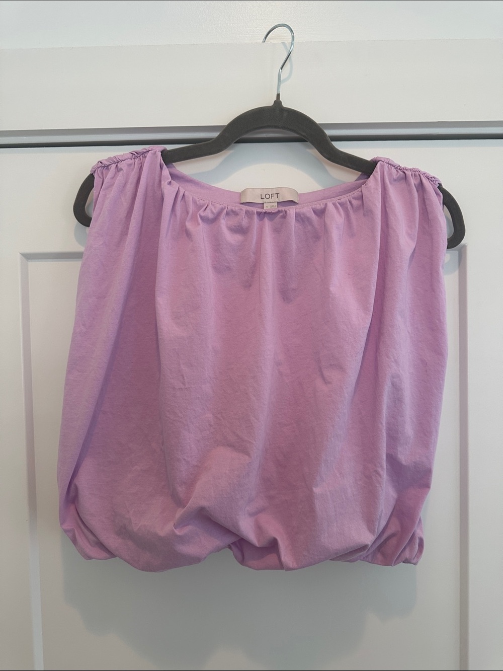 LOFT Bubble Hem Top